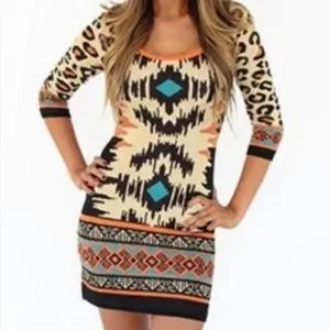 Flying Tomato Dresses Nwot Flying Tomato Multicolored Sweater Dress Sz M Poshmark
